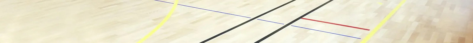 Sports flooring in a multipurpose hall