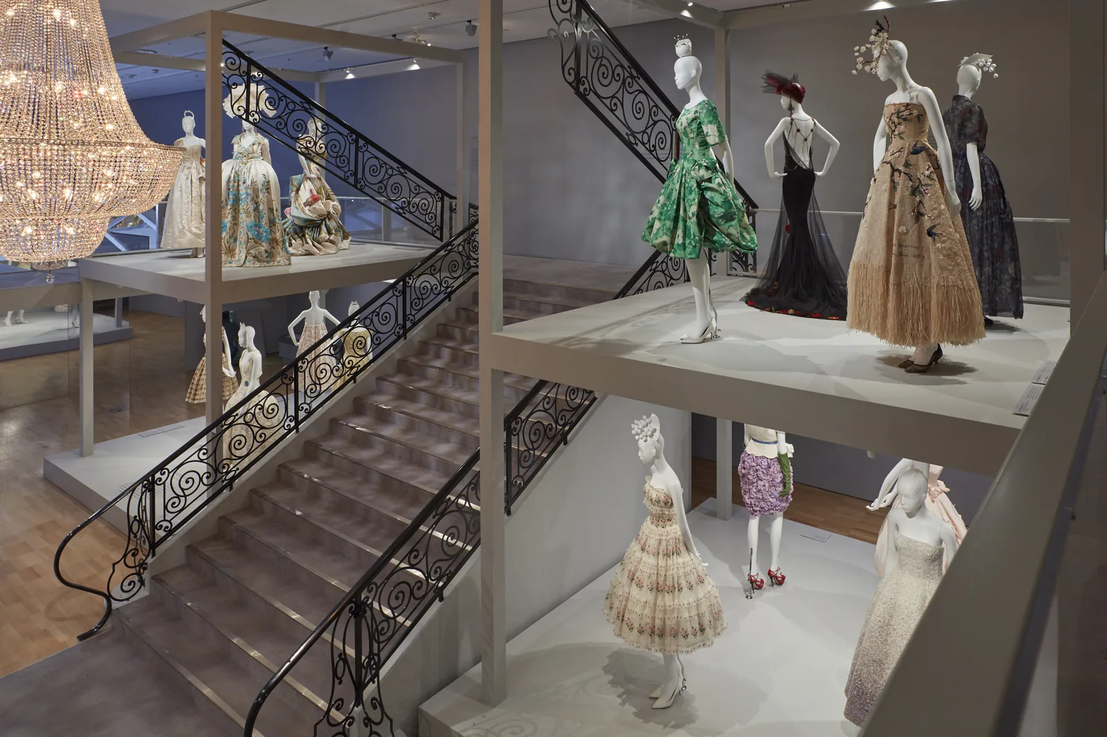 Dior exhibition build at the NGV