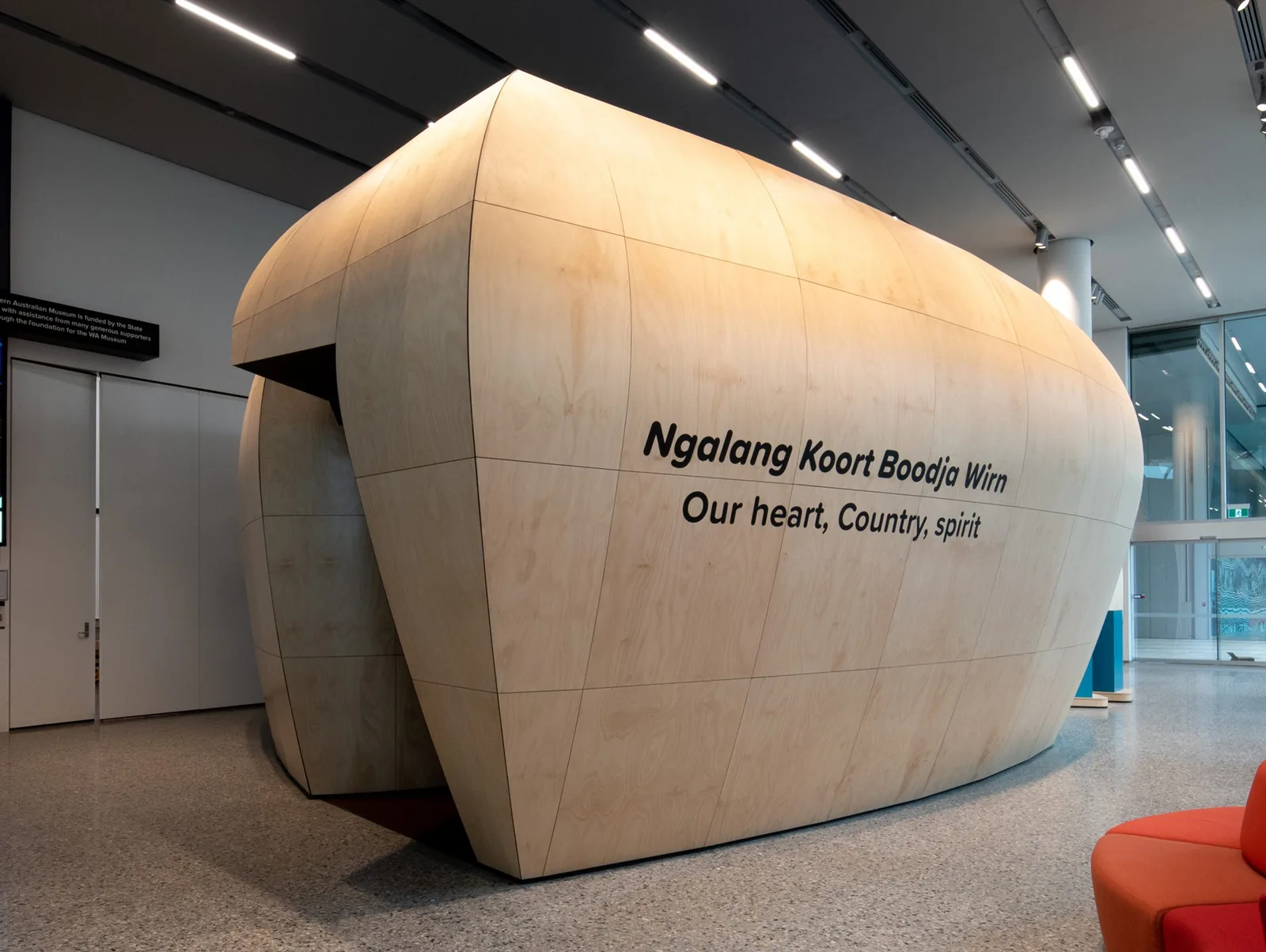 An exhibition build at the WA Museum